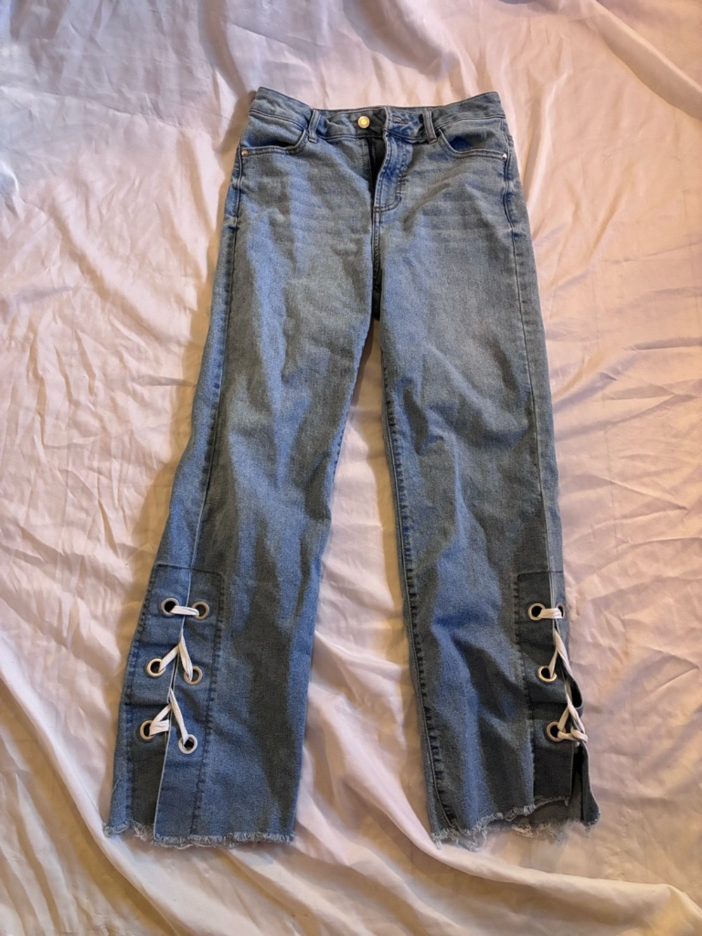 No Boundaries Lace Up Jeans - Picture 2 of 5